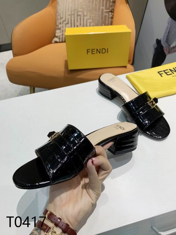 Fendi Mid Heel Shoes ID:20230221-50